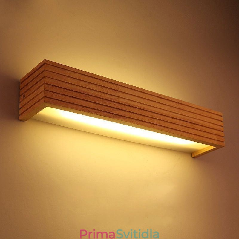 Dřevěná nástěnná svítidla v japonském stylu Lampa Koupelnová domácí nástěnné svítidlo