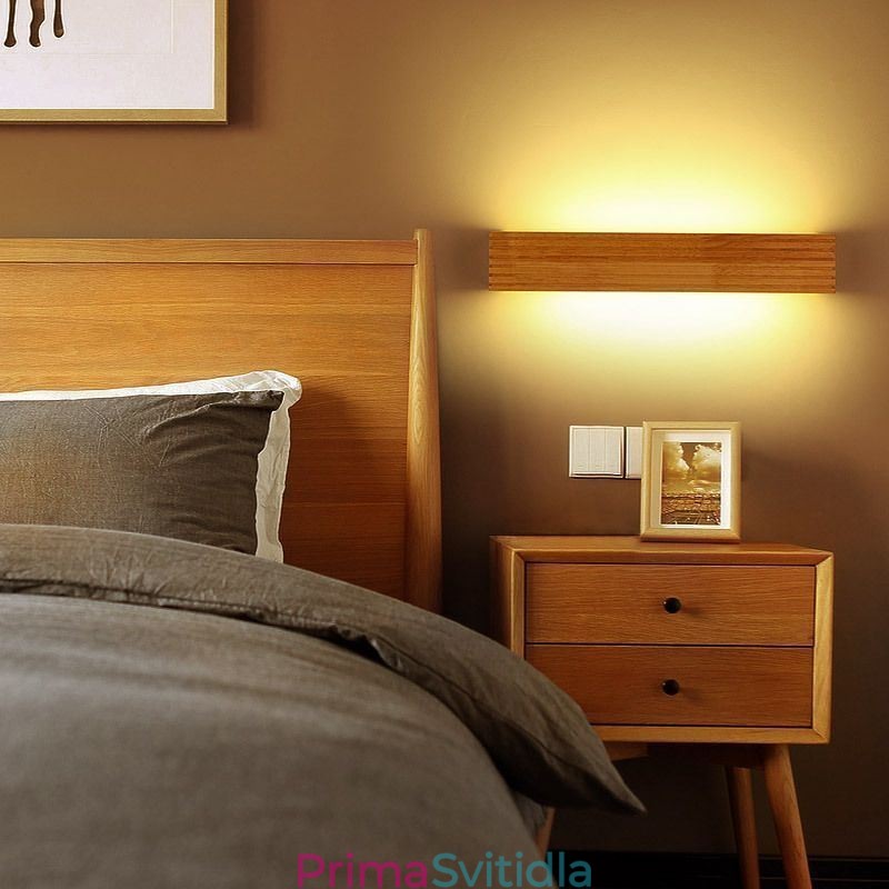 Dřevěná nástěnná svítidla v japonském stylu Lampa Koupelnová domácí nástěnné svítidlo
