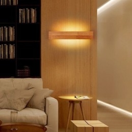 Dřevěná nástěnná svítidla v japonském stylu Lampa Koupelnová domácí nástěnné svítidlo