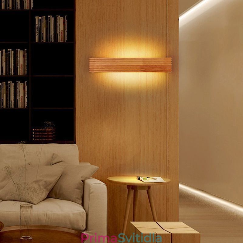 Dřevěná nástěnná svítidla v japonském stylu Lampa Koupelnová domácí nástěnné svítidlo