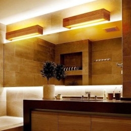 Dřevěná nástěnná svítidla v japonském stylu Lampa Koupelnová domácí nástěnné svítidlo