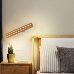 Moderní dřevěná nástěnná lampa Světla do vstupní uličky Nordic Noční nástěnné svítidlo