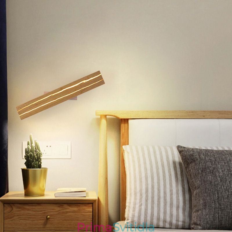 Moderní dřevěná nástěnná lampa Světla do vstupní uličky Nordic Noční nástěnné svítidlo