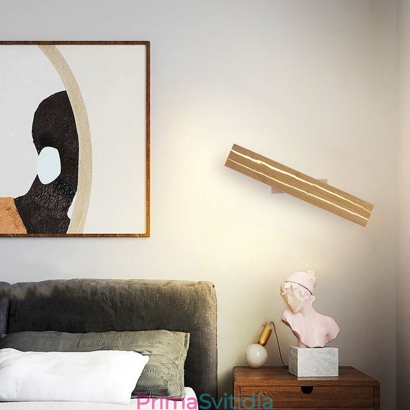 Moderní dřevěná nástěnná lampa Světla do vstupní uličky Nordic Noční nástěnné svítidlo