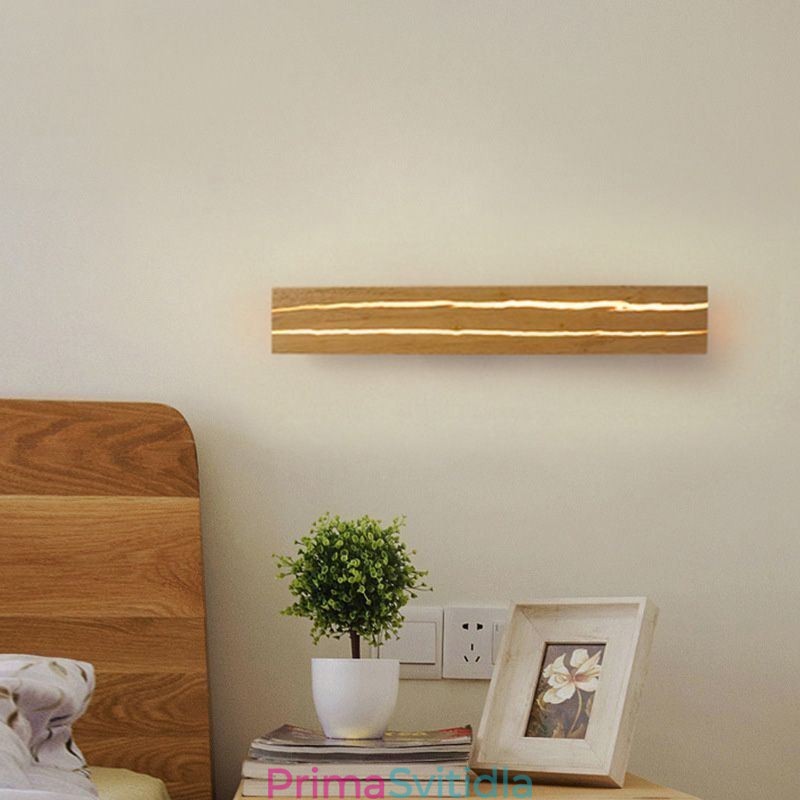 Moderní dřevěná nástěnná lampa Světla do vstupní uličky Nordic Noční nástěnné svítidlo