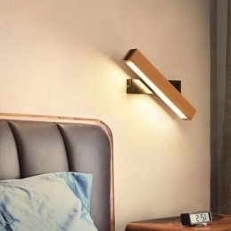 Evropa Nástěnná lampa z masivního dřeva Noční nástěnné osvětlení Moderní svítidla Simplicity