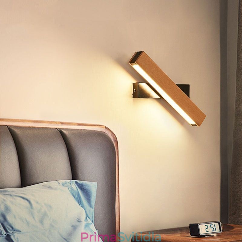 Evropa Nástěnná lampa z masivního dřeva Noční nástěnné osvětlení Moderní svítidla Simplicity