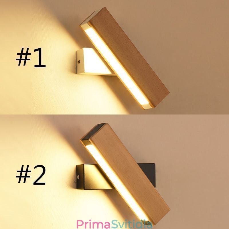 Evropa Nástěnná lampa z masivního dřeva Noční nástěnné osvětlení Moderní svítidla Simplicity