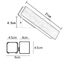 Evropa Nástěnná lampa z masivního dřeva Noční nástěnné osvětlení Moderní svítidla Simplicity