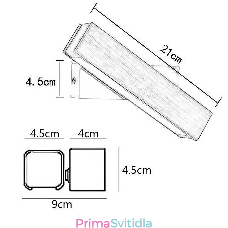 Evropa Nástěnná lampa z masivního dřeva Noční nástěnné osvětlení Moderní svítidla Simplicity