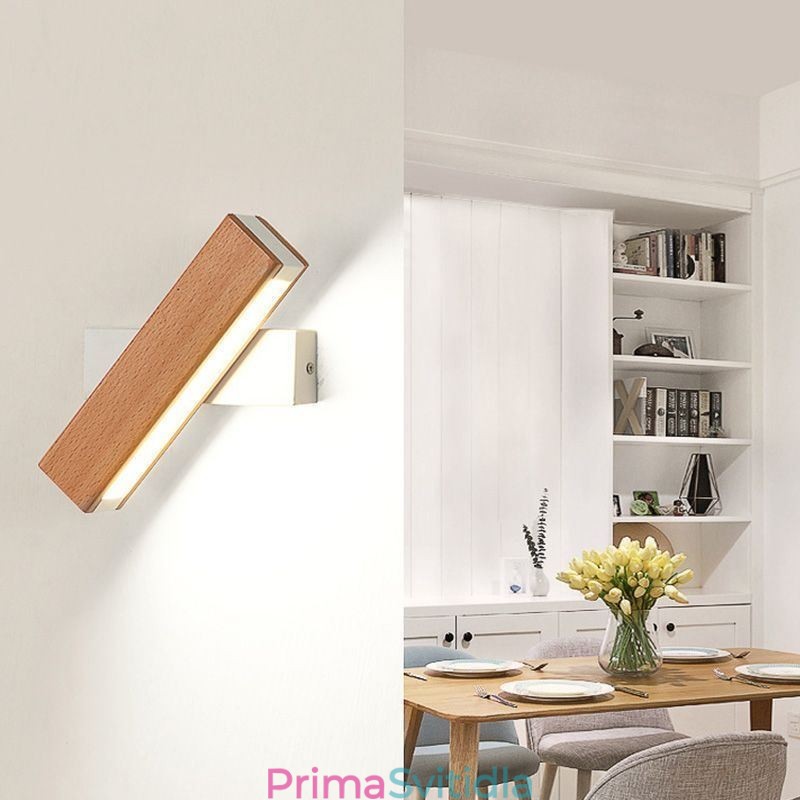 Evropa Nástěnná lampa z masivního dřeva Noční nástěnné osvětlení Moderní svítidla Simplicity