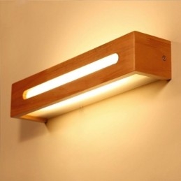 Moderní nástěnná dřevěná lampa Světla do vstupní uličky Nordic Noční nástěnné svítidlo