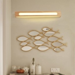 Moderní nástěnná dřevěná lampa Světla do vstupní uličky Nordic Noční nástěnné svítidlo