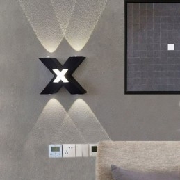 Nástěnné svítidlo ve stylu Art Deco nahoru dolů Vnitřní osvětlení Hliníkové nástěnné svítidlo