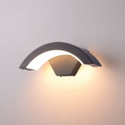 Minimalistická hliníková zahradní vodotěsná nástěnná lampa