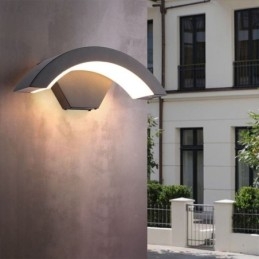 Minimalistická hliníková zahradní vodotěsná nástěnná lampa