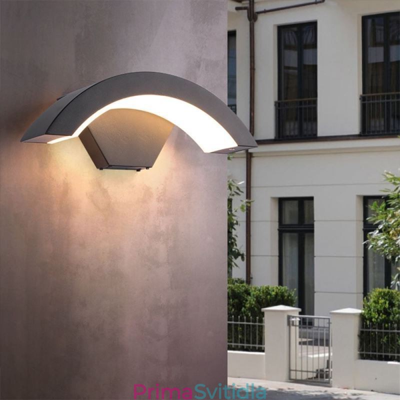 Minimalistická hliníková zahradní vodotěsná nástěnná lampa
