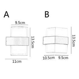 Akrylové minimalistické nástěnné svítidlo Vodotěsné nástěnné svítidlo na terasu