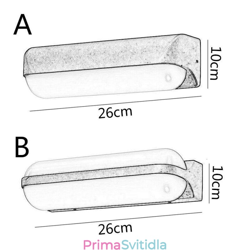 Nástěnné svítidlo hliníkové Vodotěsné nástěnné osvětlení schodišťová chodba do koupelny