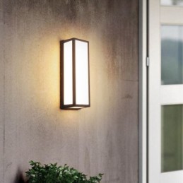 Obdélníkové nástěnné svítidlo Moderní vodotěsná nástěnná lampa Villa Veranda
