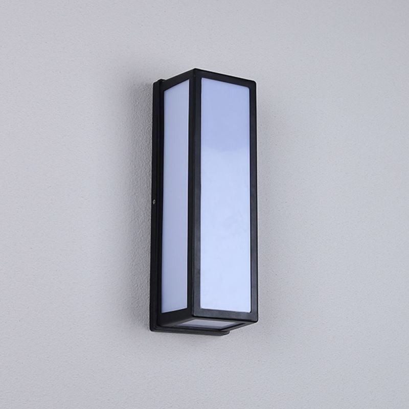 Obdélníkové nástěnné svítidlo Moderní vodotěsná nástěnná lampa Villa Veranda