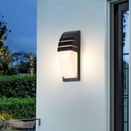 Vodotěsná venkovní veranda Světlá Černá hliníková nástěnná lampa Garden Courtyard Light