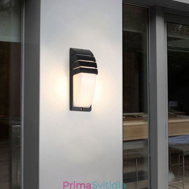 Vodotěsná venkovní veranda Světlá Černá hliníková nástěnná lampa Garden Courtyard Light