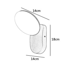 Moderní minimalistická hliníková zahradní vodotěsná nástěnná lampa