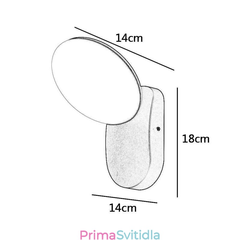Moderní minimalistická hliníková zahradní vodotěsná nástěnná lampa