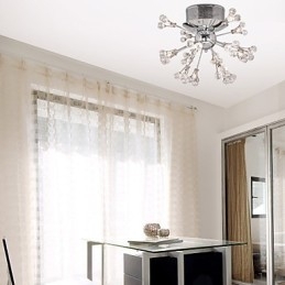 Moderní moderní křišťálový chromový kovový zapuštěný držák