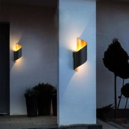 Hliníková nástěnná svítidla Vodotěsná nástěnná lampa Dvorní veranda