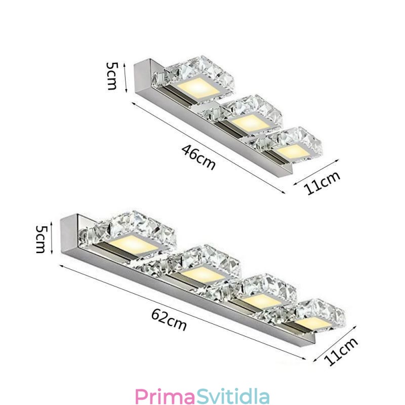 Nástěnné svítidlo Koupelnové zrcadlo Umyvadlo Nástěnné svítidlo z nerezové oceli