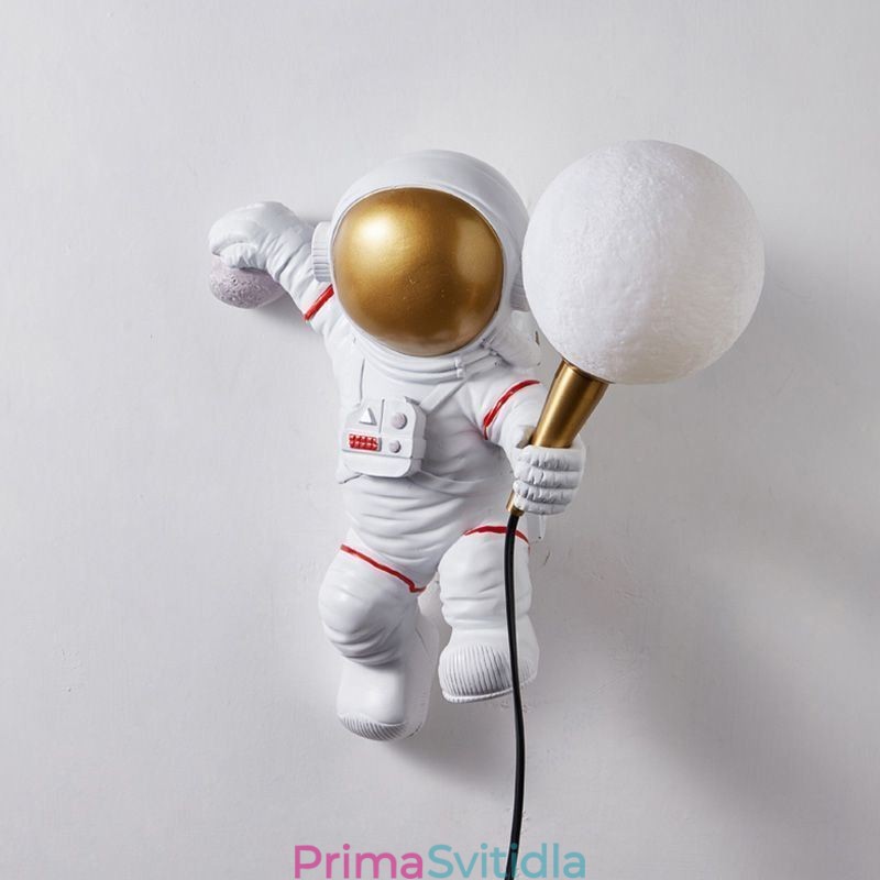 Moderní nástěnné svítidlo Creative Astronaut Resin Kids