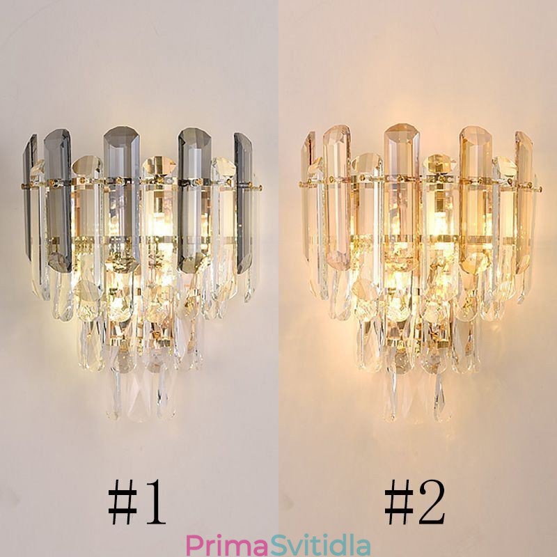 Evropská nástěnná svítidla Crystal Wall Lights Koupelna