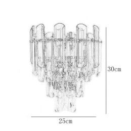 Evropská nástěnná svítidla Crystal Wall Lights Koupelna