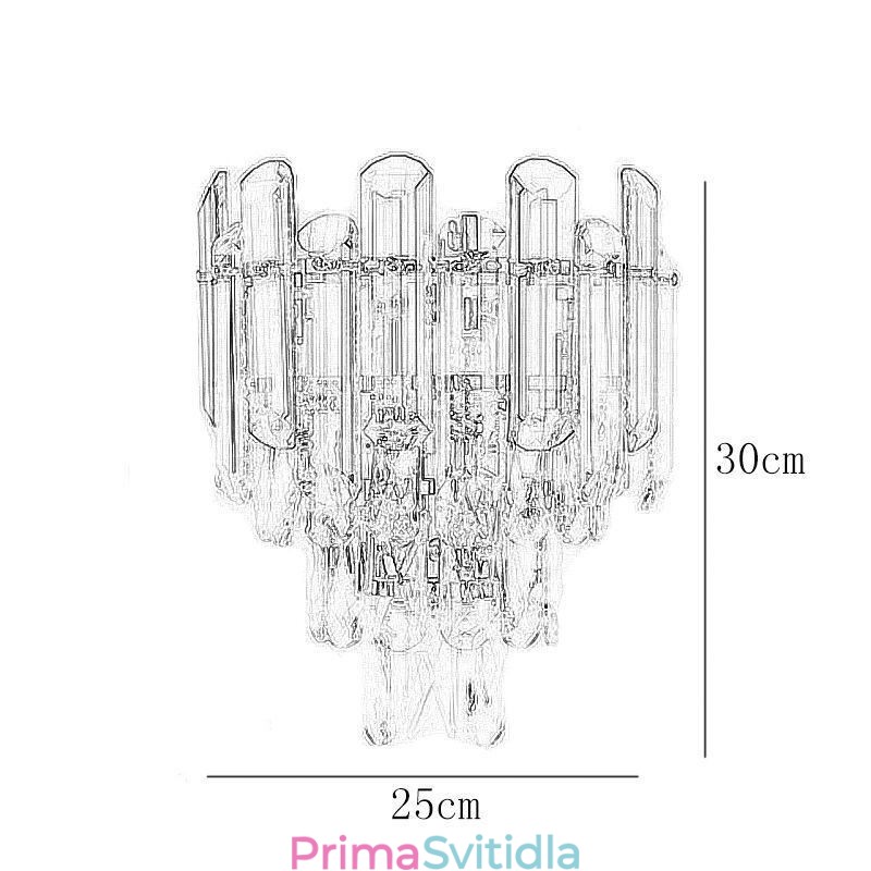 Evropská nástěnná svítidla Crystal Wall Lights Koupelna