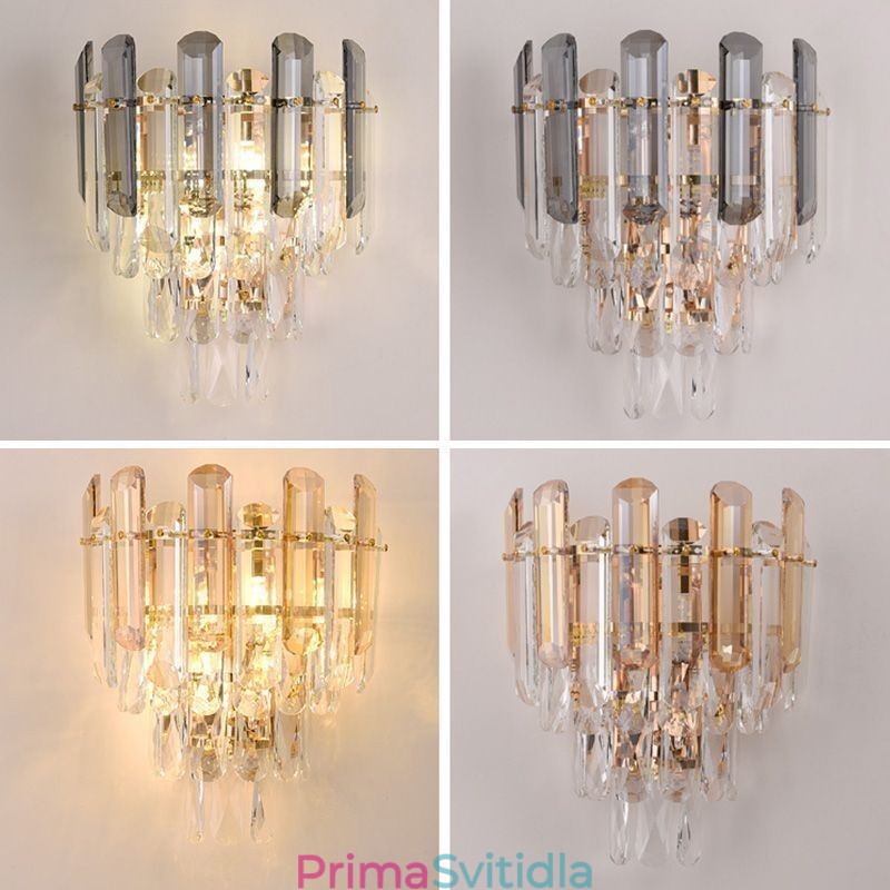 Evropská nástěnná svítidla Crystal Wall Lights Koupelna