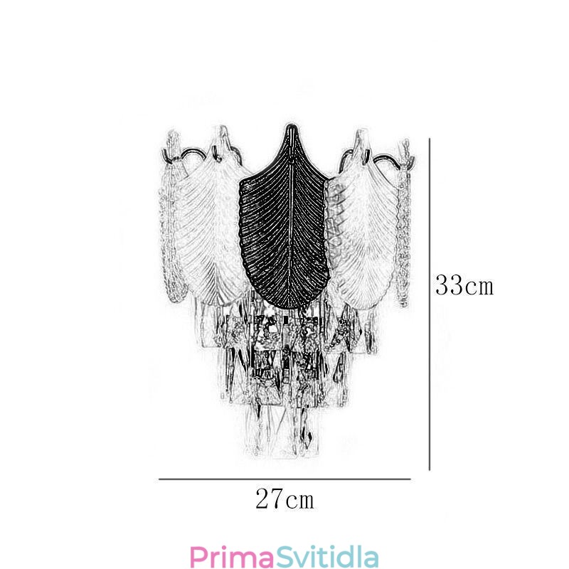 Moderní nástěnné svítidlo Crystal Wall Sconce 2X Base