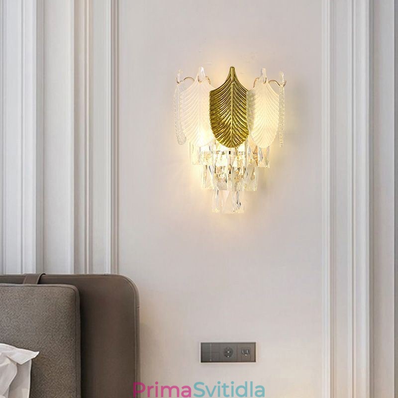 Moderní nástěnné svítidlo Crystal Wall Sconce 2X Base