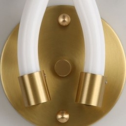 Moderní nástěnné světlo Creativity Sconce Nástěnná lampa Měděný Ovčí roh 2 světla
