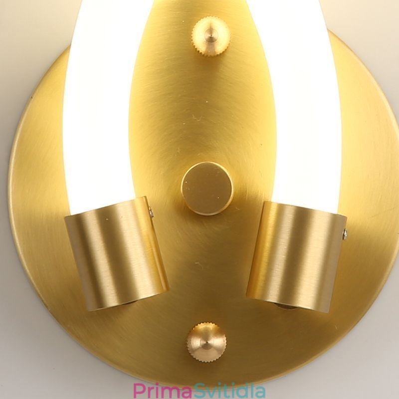 Moderní nástěnné světlo Creativity Sconce Nástěnná lampa Měděný Ovčí roh 2 světla