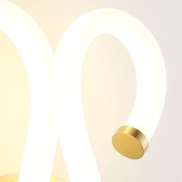 Moderní nástěnné světlo Creativity Sconce Nástěnná lampa Měděný Ovčí roh 2 světla