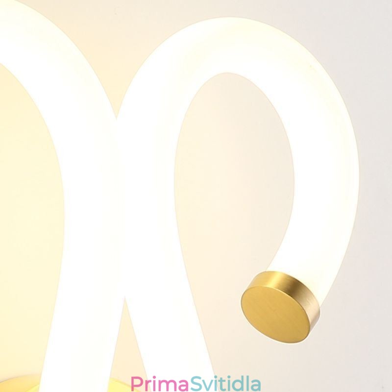 Moderní nástěnné světlo Creativity Sconce Nástěnná lampa Měděný Ovčí roh 2 světla