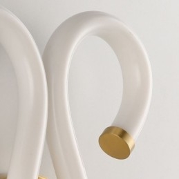 Moderní nástěnné světlo Creativity Sconce Nástěnná lampa Měděný Ovčí roh 2 světla