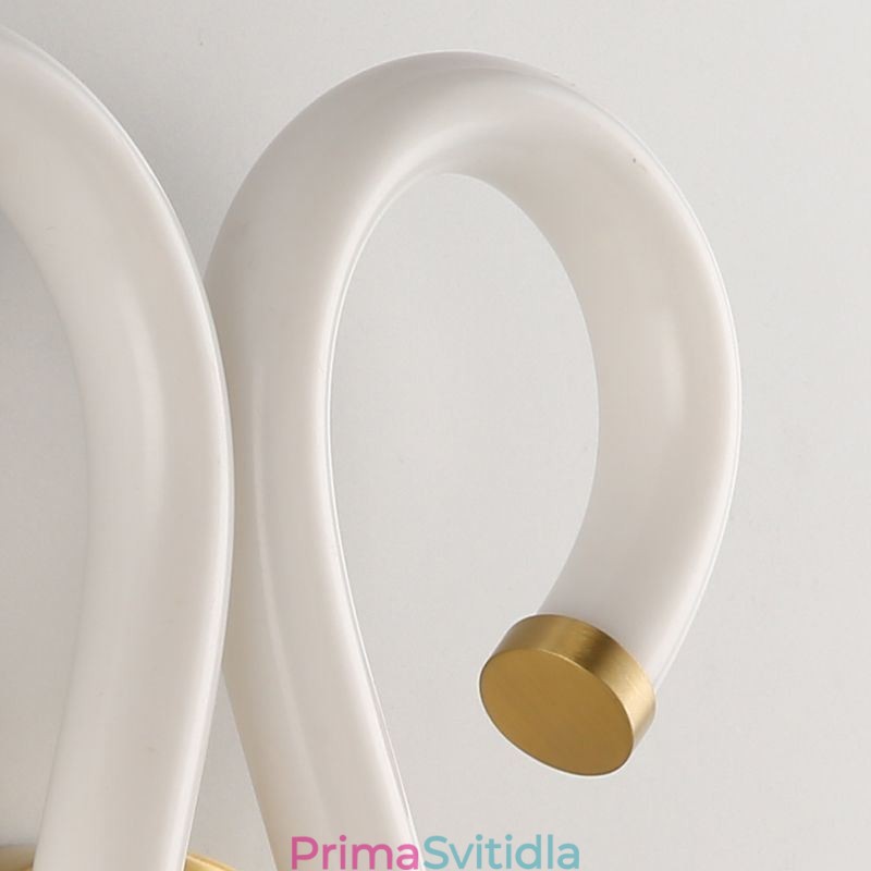 Moderní nástěnné světlo Creativity Sconce Nástěnná lampa Měděný Ovčí roh 2 světla