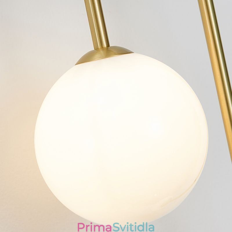 Globe skleněné nástěnné svítidlo moderní mosazné nástěnné svítidlo
