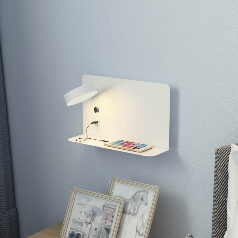 Nástěnná lampa otočné svítidlo s nabíjecím portem USB