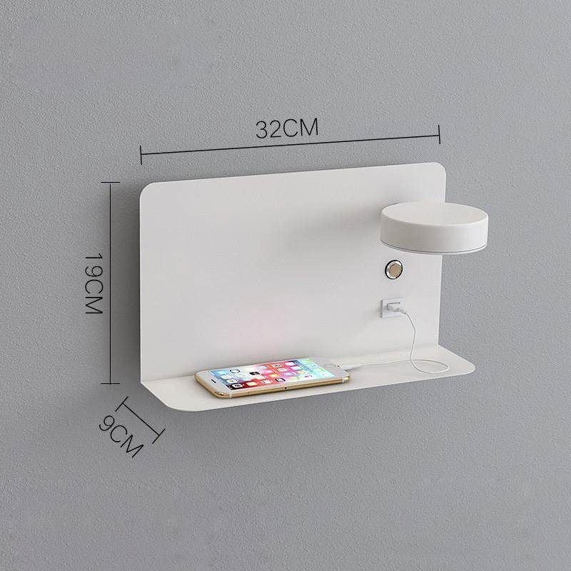 Nástěnná lampa otočné svítidlo s nabíjecím portem USB