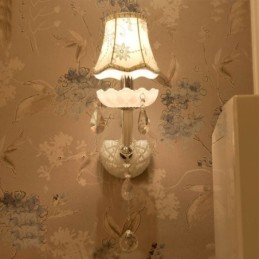 Klasické křišťálové svítidlo v evropském stylu Elegantní nástěnné svítidlo