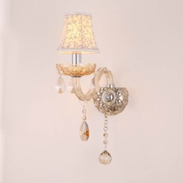 Elegantní nástěnná světelná ulička v evropském stylu Crystal Sconce